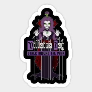 Villains Day Stalk Around The Park Sticker